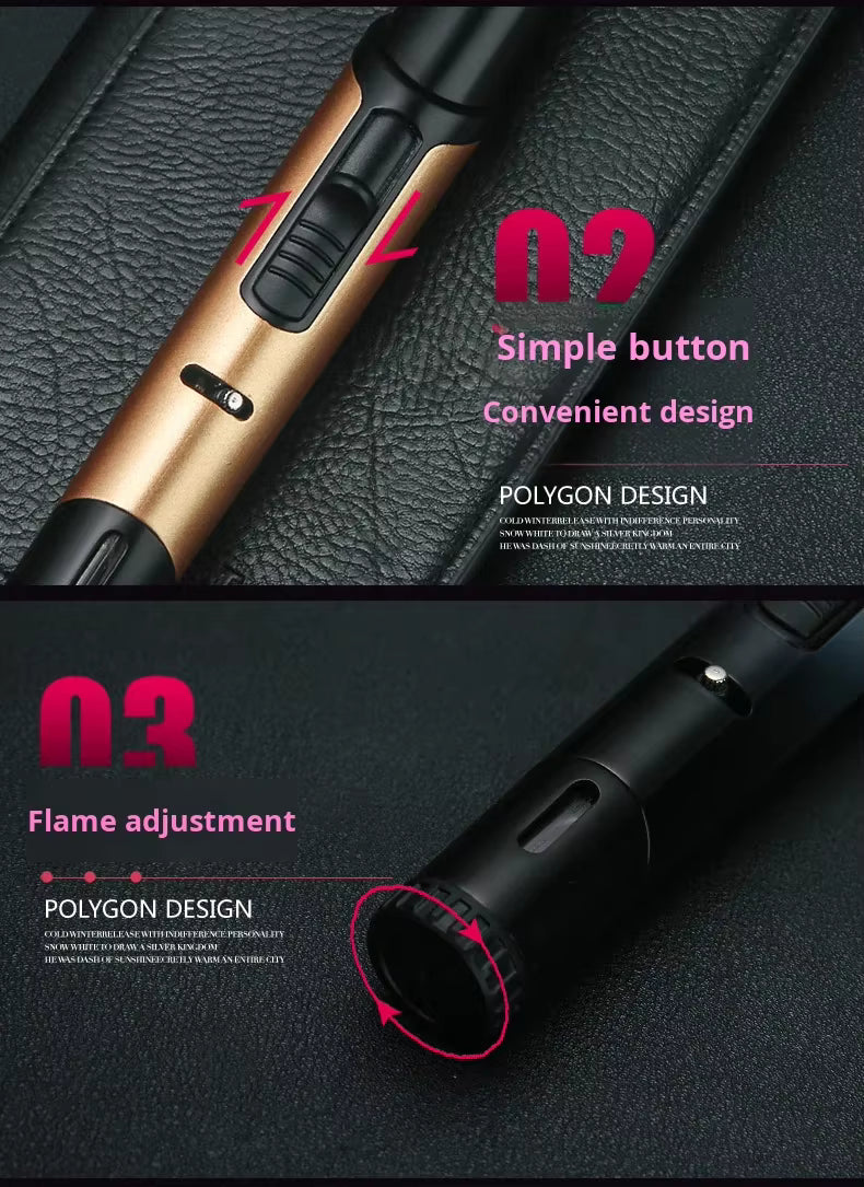Genuine Eco-friendly Butane Fuel Long Lighter Creative Gas Welding Torch Spray Ignition Gun Smoking Tool Manufacturer's