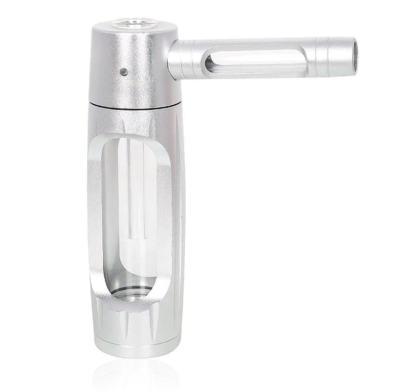 New 150mm Portable Aluminum Alloy Glass Smoking Pipe